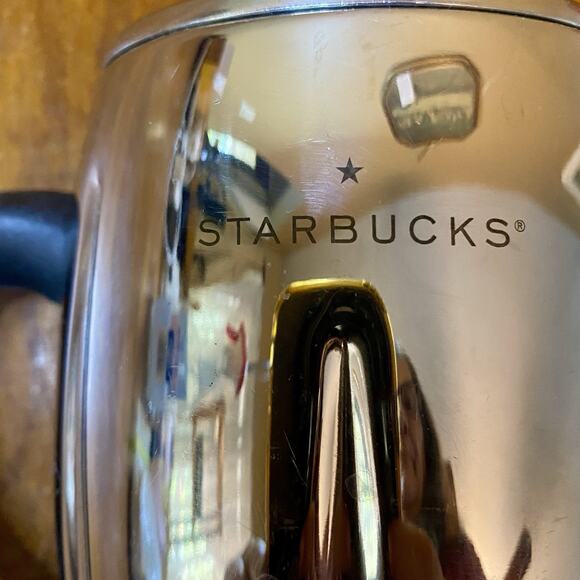 Starbucks Barista 2003 French Press Coffee Maker Pot Silver Stainless Steel - Picture 2 of 5